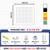 Bảng M 36.5*36.5cm - Treo tường