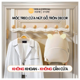Móc treo cửa nút gỗ tròn Dola Home