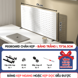 Pegboard kẹp bàn - Bảng 73*36.5cm trắng