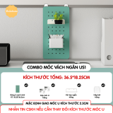 Combo Pegboard móc U vách ngăn - US1