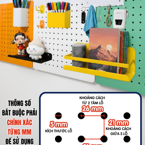 Móc phẳng | Phụ kiện chỉ dành cho Pegboard Dola Home