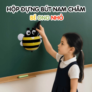 Hộp bút nam châm Bee hình ong dễ thương Dola Home