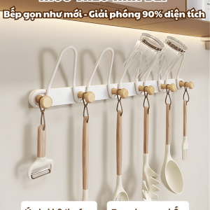 Móc treo tường 9 móc và 11 nút vòng cung Dola Home