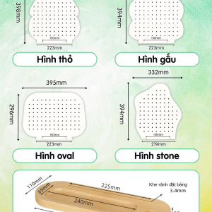 Pegboard đế khay gỗ cho bé Dola Home
