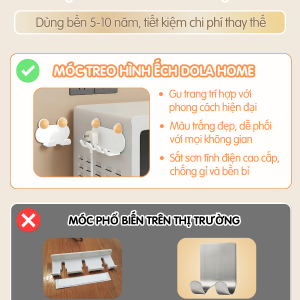 Móc Treo Dán Tường Hình Éch Cute Dola Home
