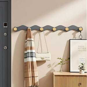 Móc treo tường lượn sóng nút gỗ trụ Dola Home
