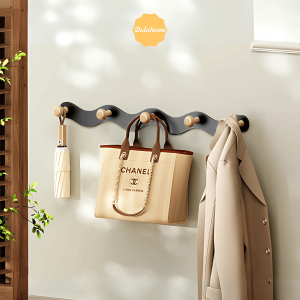 Móc treo tường lượn sóng nút gỗ trụ Dola Home