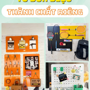 Móc treo Pegboard ngắn và dài Dola Home | Phù hợp hầu hết bảng lỗ kim loại