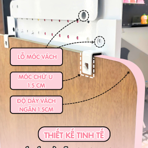 Bảng Lỗ Pegboard móc U vách ngăn văn phòng, cửa sổ