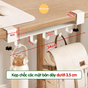 Thanh treo kẹp bàn 5 móc Dola Home