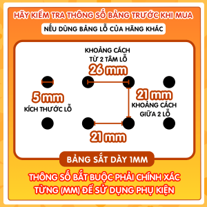 Khay đựng kim loại | Phụ kiện chỉ dành cho Pegboard Dola Home