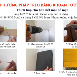 Combo Pegboard kẹp bàn - KL9