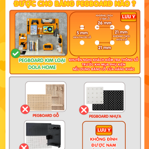 Combo Pegboard Decor – T3