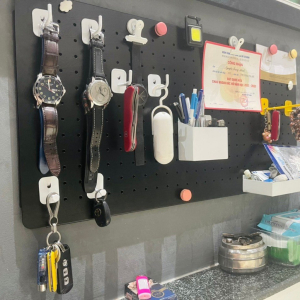 Móc treo Pegboard ngắn và dài Dola Home | Phù hợp hầu hết bảng lỗ kim loại