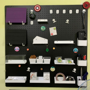 Móc treo Pegboard ngắn và dài Dola Home | Phù hợp hầu hết bảng lỗ kim loại