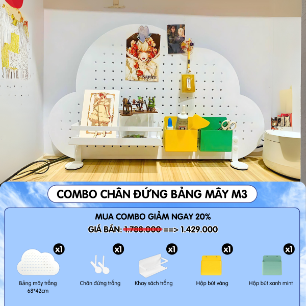 Pegboard đám mây Dola Home - Combo Mây M3