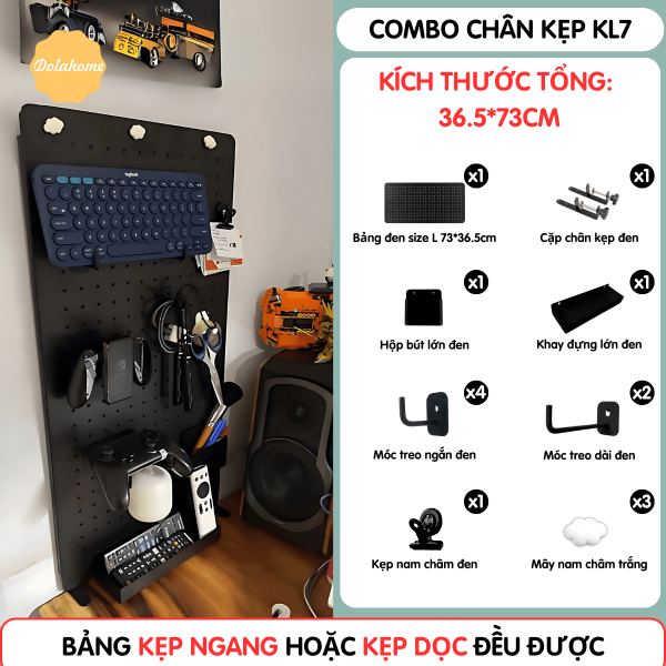 Combo Pegboard kẹp bàn - KL7