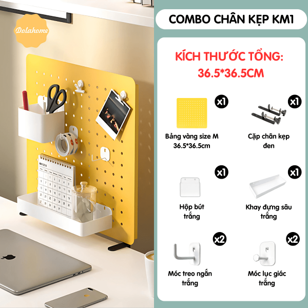 Combo Pegboard kẹp bàn - KM1