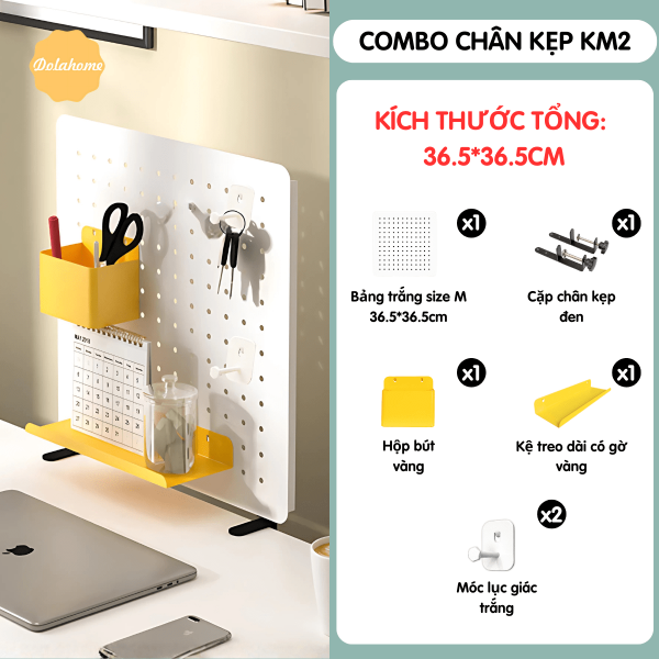 Combo Pegboard kẹp bàn - KM2