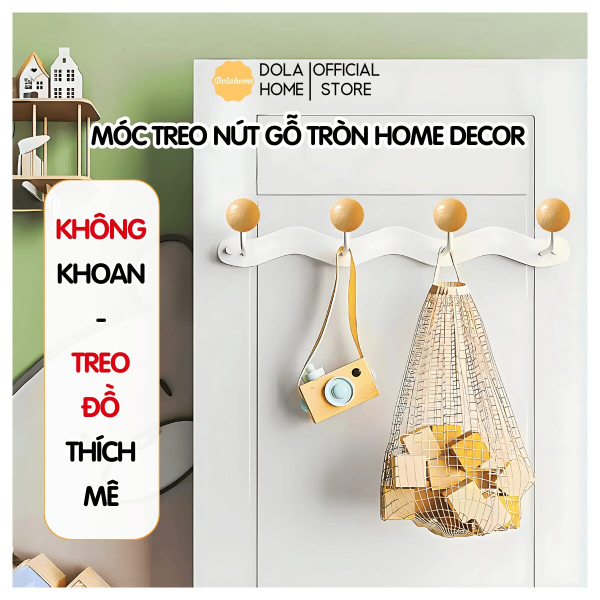Tổng hợp móc treo nút gỗ Dola Home