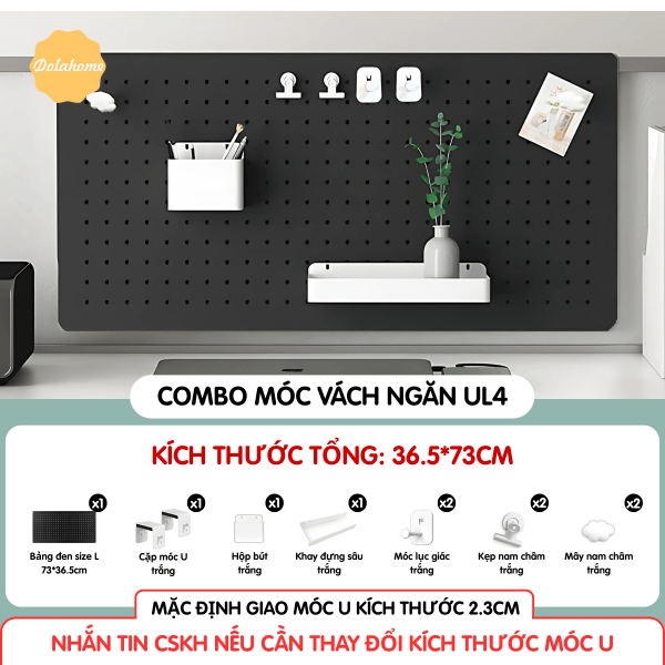 Combo Pegboard móc U vách ngăn - UL4