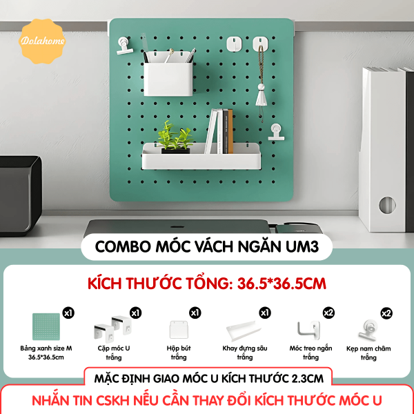 Combo Pegboard móc U vách ngăn - UM3