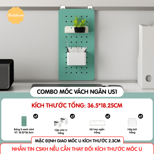 Combo Pegboard móc U vách ngăn - US1