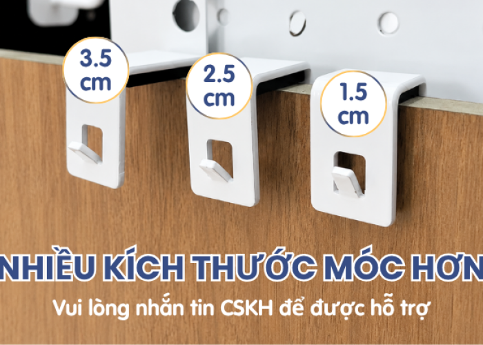 Linh hoạt với nhiều độ dày vách