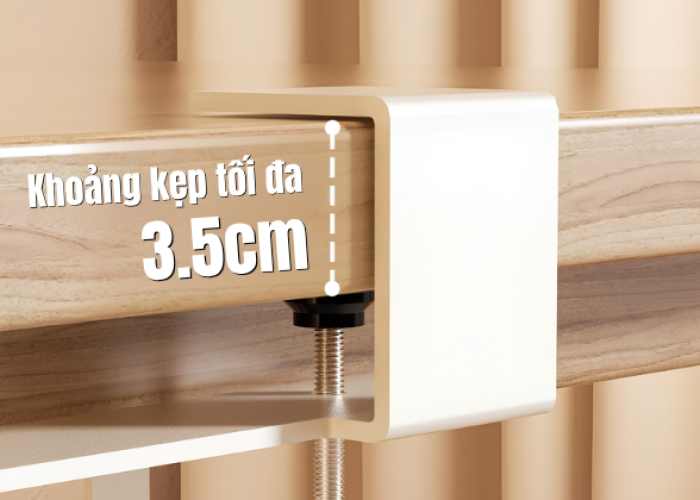 Phù hợp mặt bàn dưới 3.5 cm