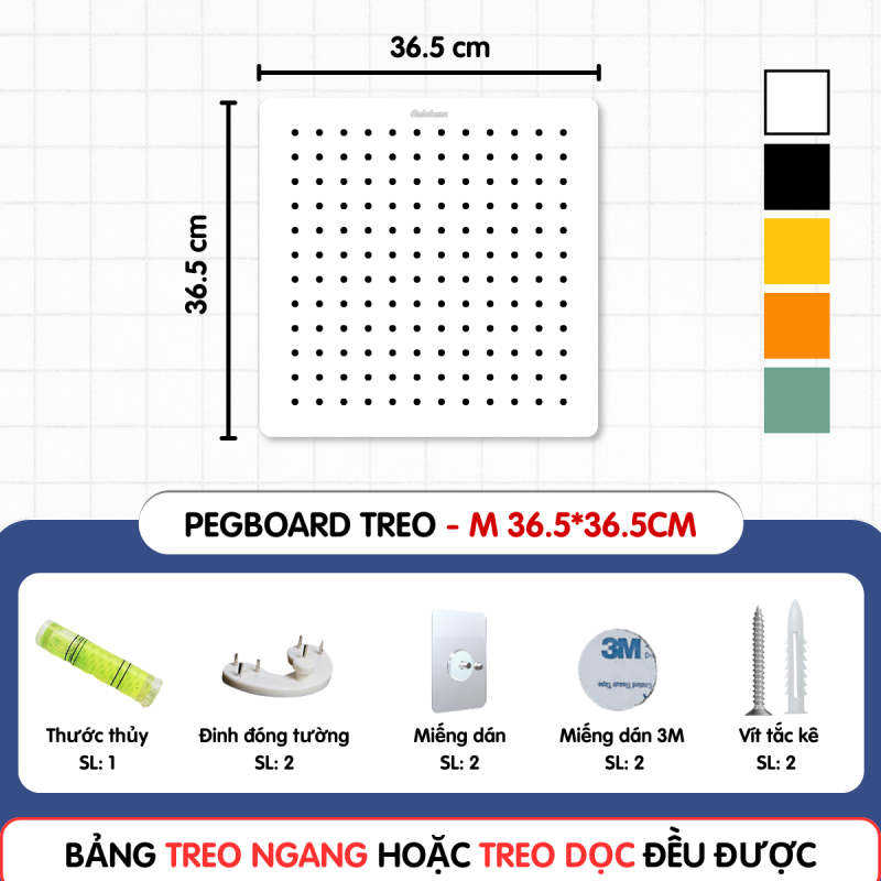 Bảng M 36.5*36.5cm - Treo tường