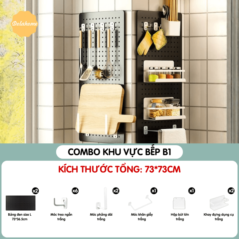 Combo Pegboard khu vực bếp - B1