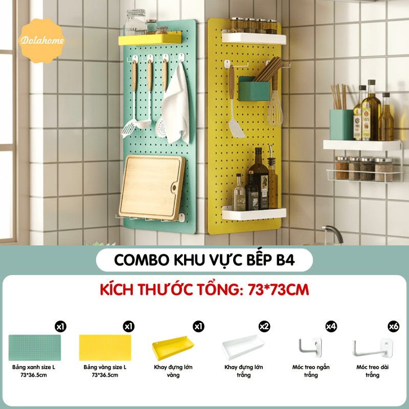 Combo Pegboard khu vực bếp - B4