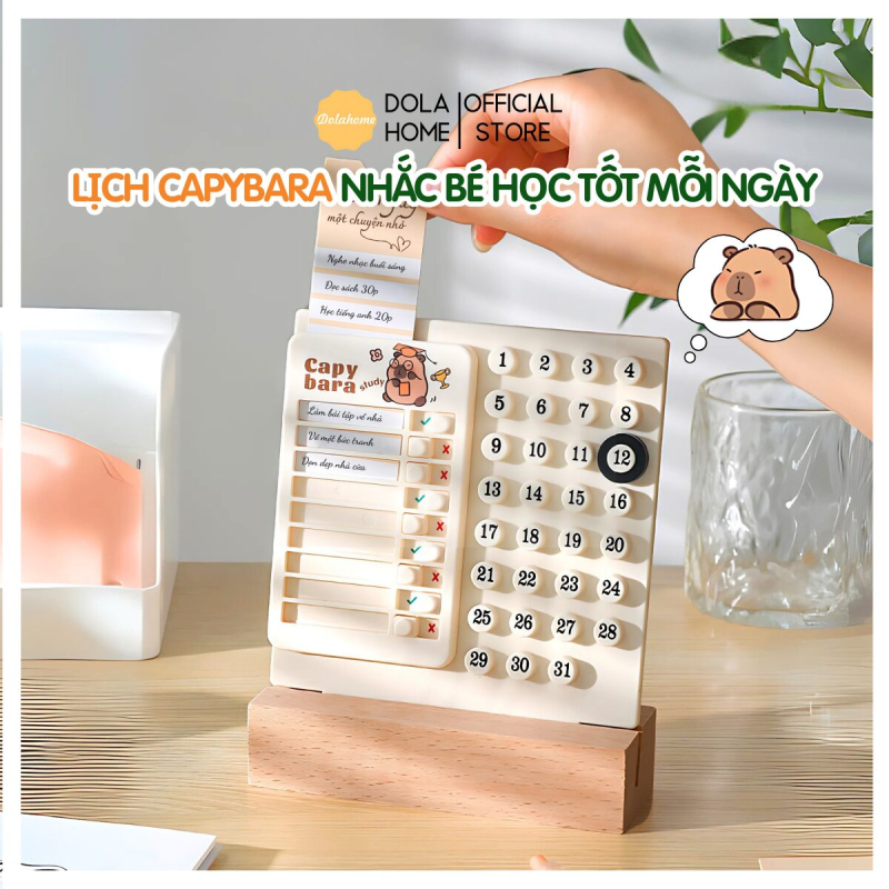 Lịch để bàn Capybara Dola Home Kids