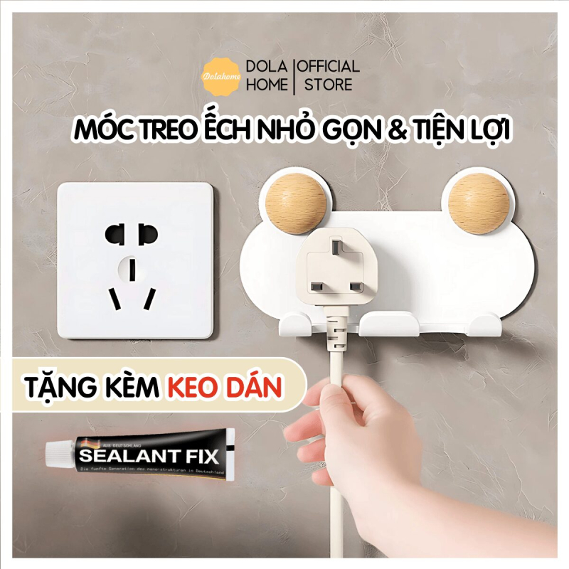 Móc Treo Dán Tường Hình Éch Cute Dola Home