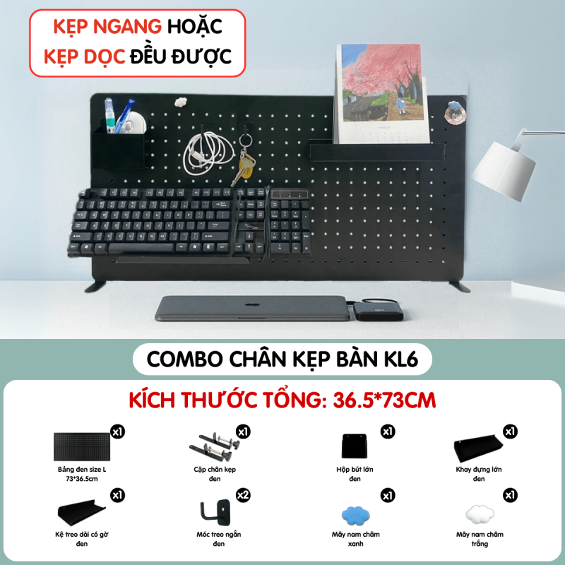 Combo Pegboard kẹp bàn - KL6