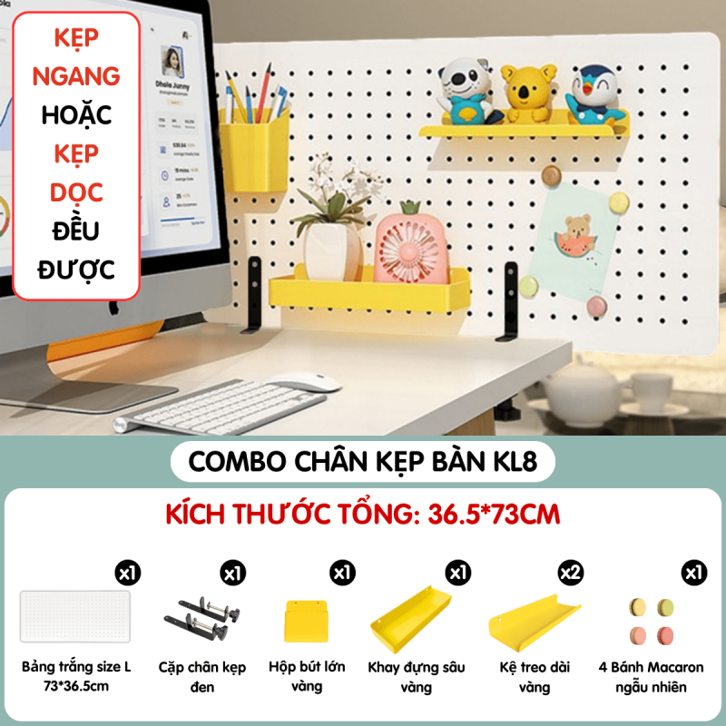 Combo Pegboard kẹp bàn - KL8