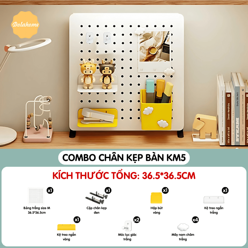 Combo Pegboard kẹp bàn - KM5