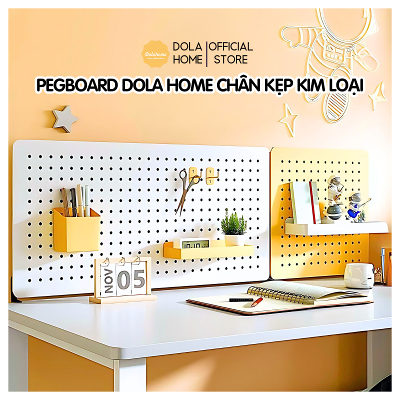 Bảng lỗ Pegboard kẹp bàn Dola Home