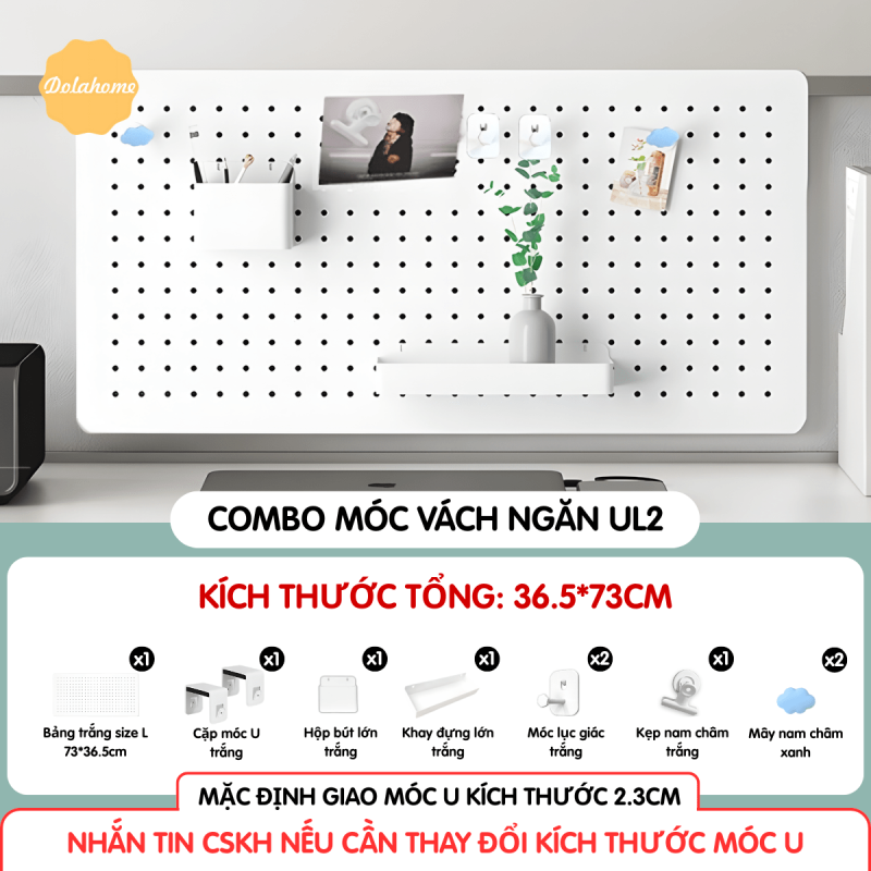 Combo Pegboard móc U vách ngăn - UL2