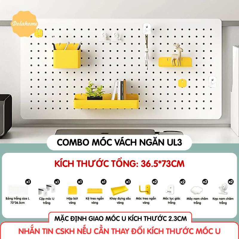 Combo Pegboard móc U vách ngăn - UL3