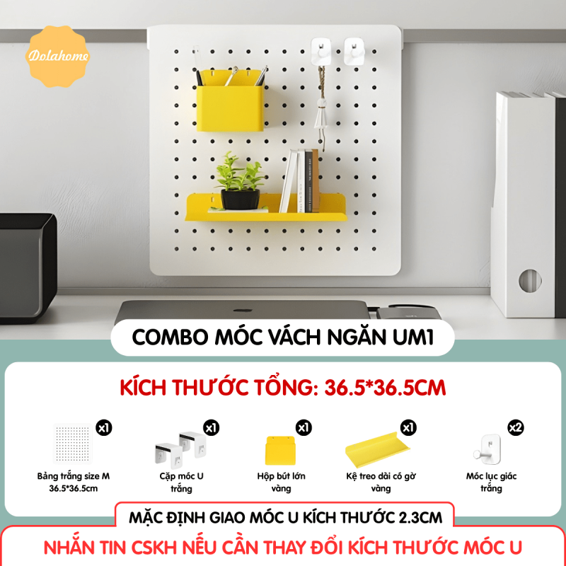 Combo Pegboard móc U vách ngăn - UM1
