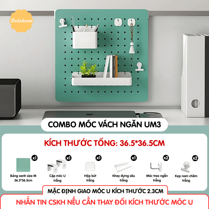Combo Pegboard móc U vách ngăn - UM3