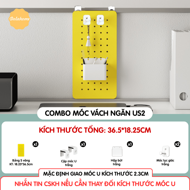 Combo Pegboard móc U vách ngăn - US2