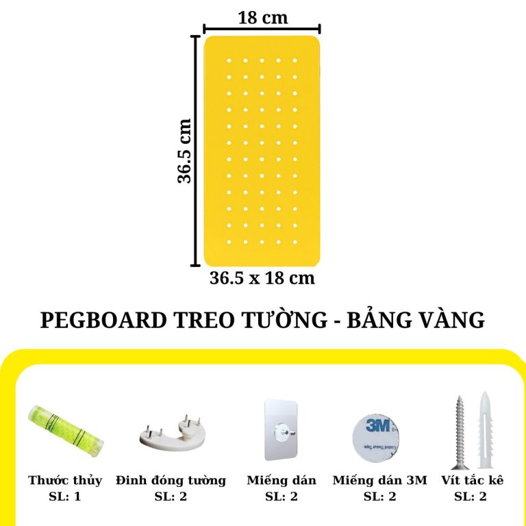 Vàng - KT 18x36.5cm