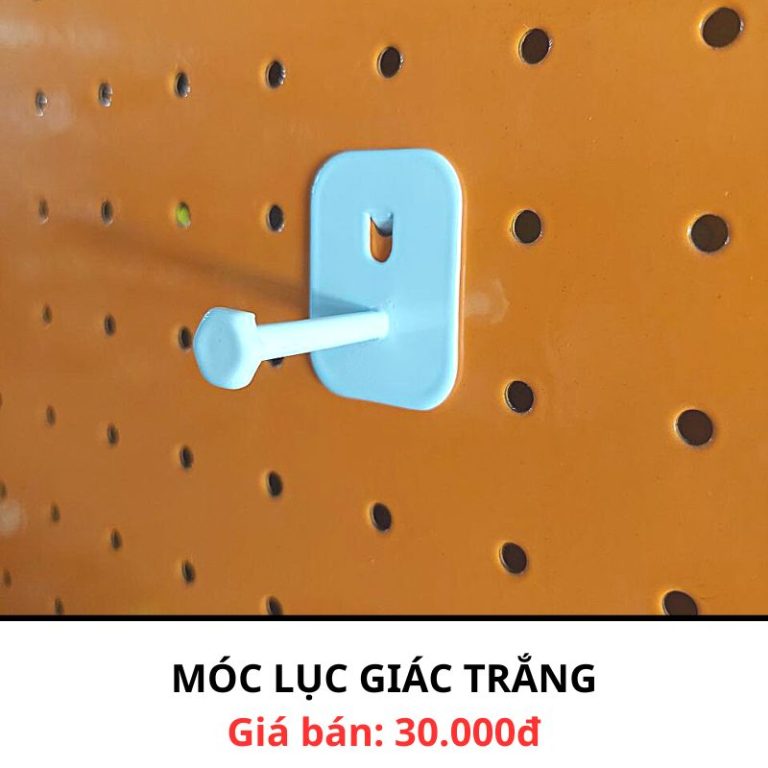 Móc lục giác trắng