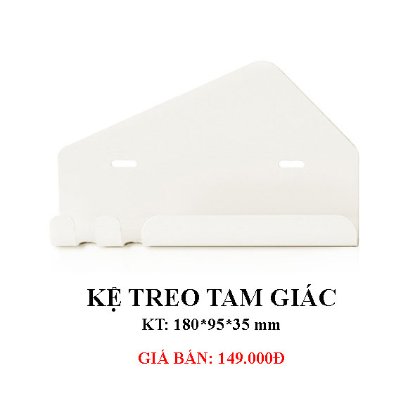 Kệ tam giác trắng