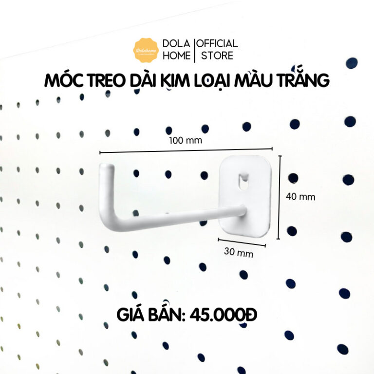 Móc treo dài trắng