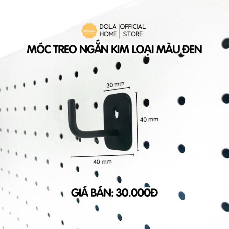 Móc treo ngắn đen