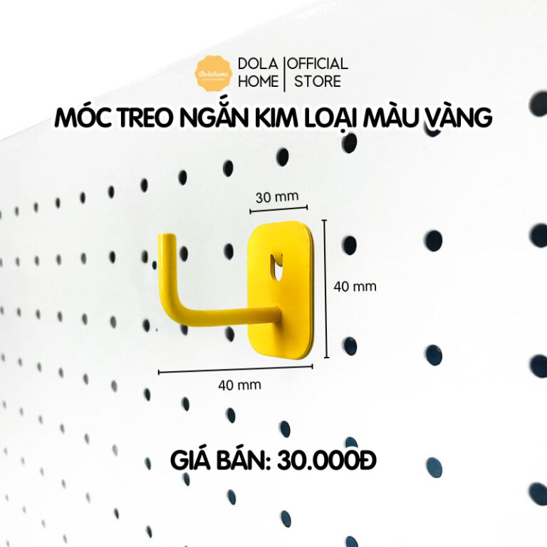 Móc treo ngắn vàng