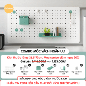 Combo Pegboard móc U vách ngăn - UL1